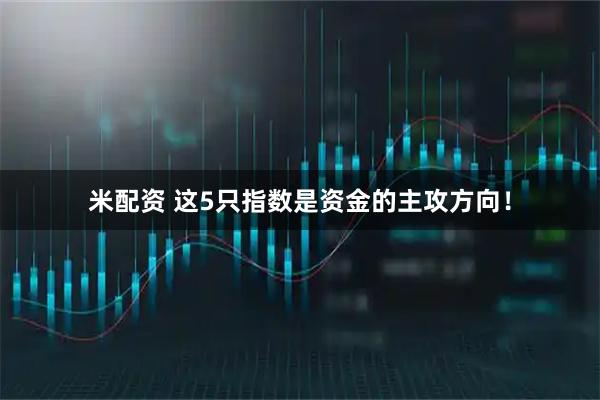 米配资 这5只指数是资金的主攻方向!