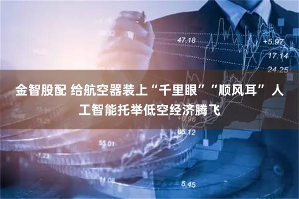 金智股配 给航空器装上“千里眼”“顺风耳” 人工智能托举低空经济腾飞